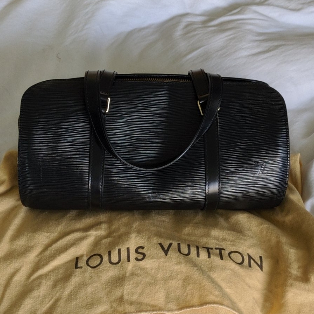 Black Louis Vuitton Epi Leather Soufflot